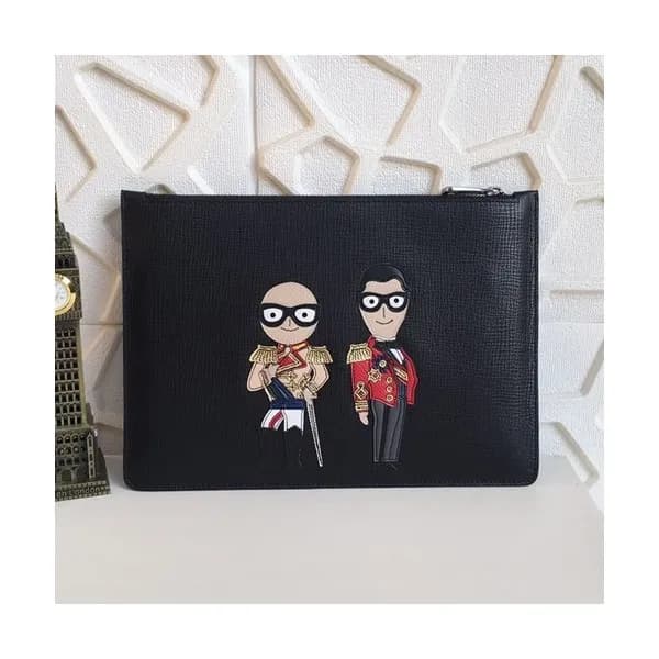 Dolce&Gabbana 2019 Leather Clutch Bag ,27CM - 돌체 앤… - 1