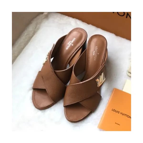 Louis Vuitton 2019 Ladies Leather Slipper - 루이비통 2… - 1