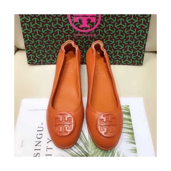 Tory Burch 2019 Ladies Initial Logo Leather Balle… - 1