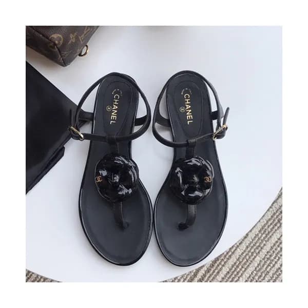 Chanel 2019 Ladies Leather Sandal - 샤넬 2019 여성용 레더… - 1