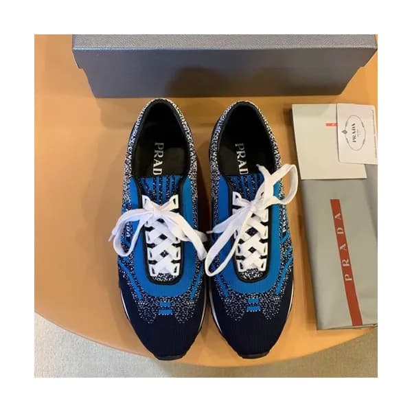 Prada 2019 Mens Knit Sneakers - 프라다 2019 남성용 니트 스니… - 1