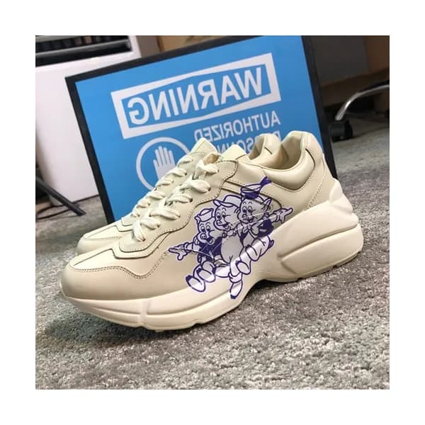 Gucci 2019 Mm/Wm Leather Sneakers - 구찌 2019 남여공용 레… - 1