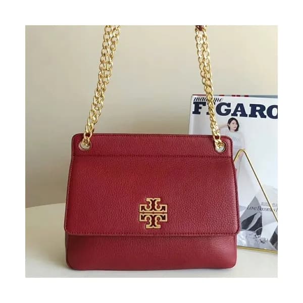 Tory Burch 2019 Leather Chain Shoulder Bag,27cm - … - 1