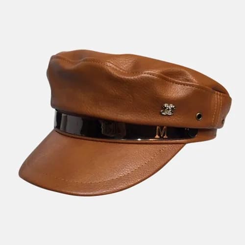 Chanel 2019 Ladies Leather Cap - 샤넬 2019 여성용 레더 모자… - 1