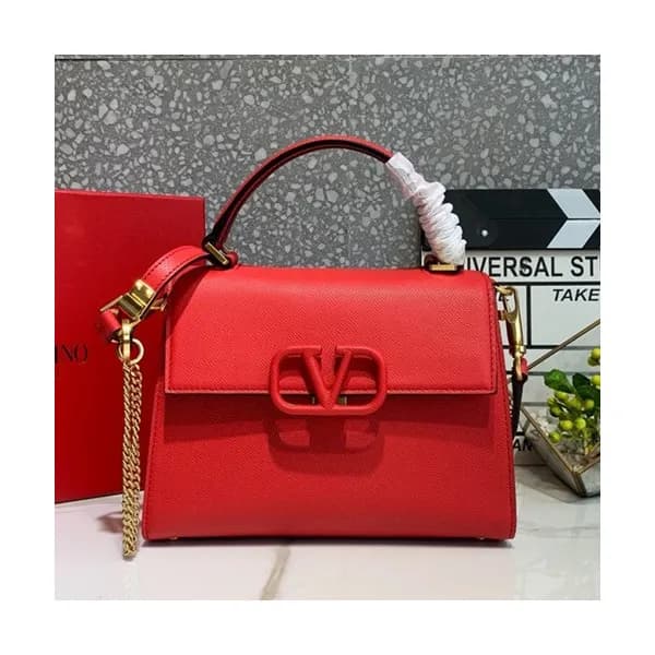 Valentino 2019 Leather Vsling Small Tote Shoudler … - 1