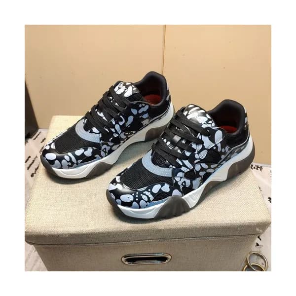 Versace 2019 Mens Leather Sneakers - 베르사체 2019 남성용… - 1
