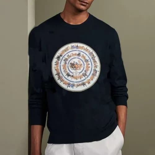 [에르메스]Hermes 2020 Mens Crew-neck Casual Cotton Tsh… - 1