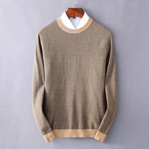 [펜디]Fendi 2020 Mens Logo Crew-neck Wool Sweaters -… - 1