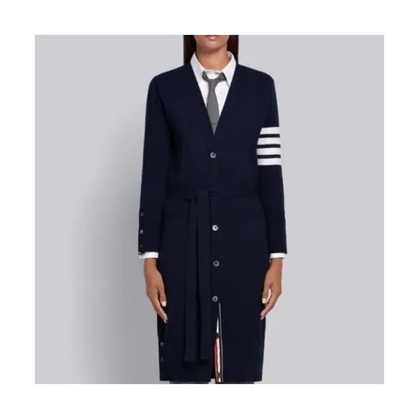Thom Browne 2021 Womens Strap V-neck Cardigan - 톰브… - 1