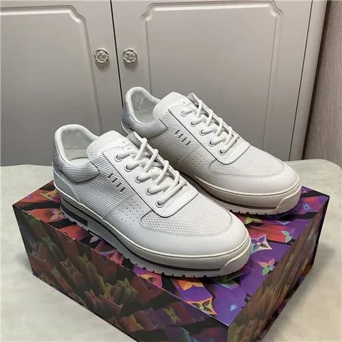 Louis Vuitton 2021 Men's Leather Sneakers - 루이… - 1