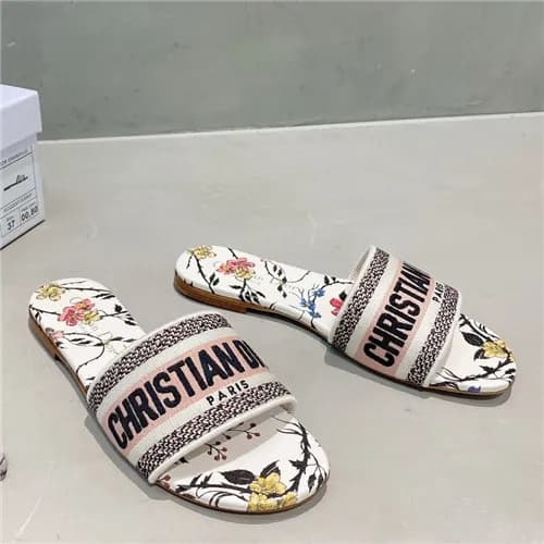 [세련되고 이뻐]Dior 2021 Women's Embroidery Slipper,… - 1