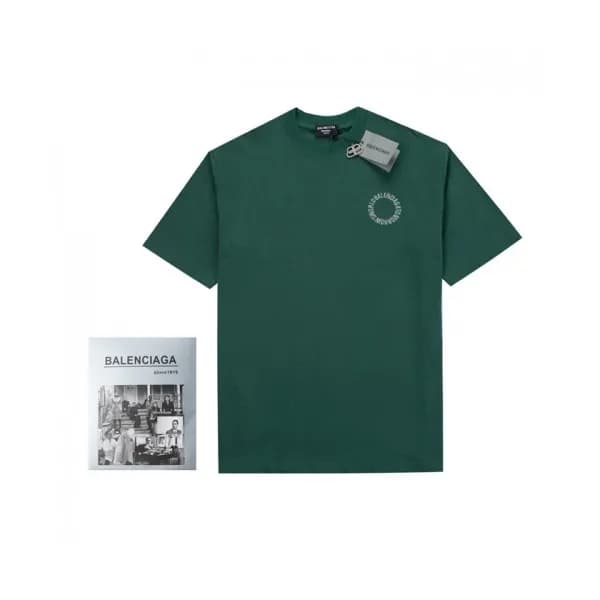 [추천템]Balenciaga Mm/Wm Logo Cotton Short Sleeved T… - 1