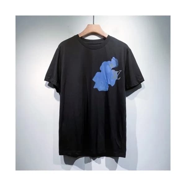 Louis vuitton Mm/Wm Logo Short Sleeved Tshirts Bl… - 1