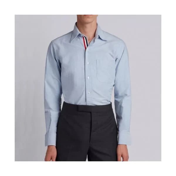 Thom Browne Mens Strap Cotton Tshirts Blue - 톰브라운… - 1