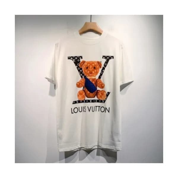 Louis vuitton Mm/Wm Logo Short Sleeved Tshirts Wh… - 1