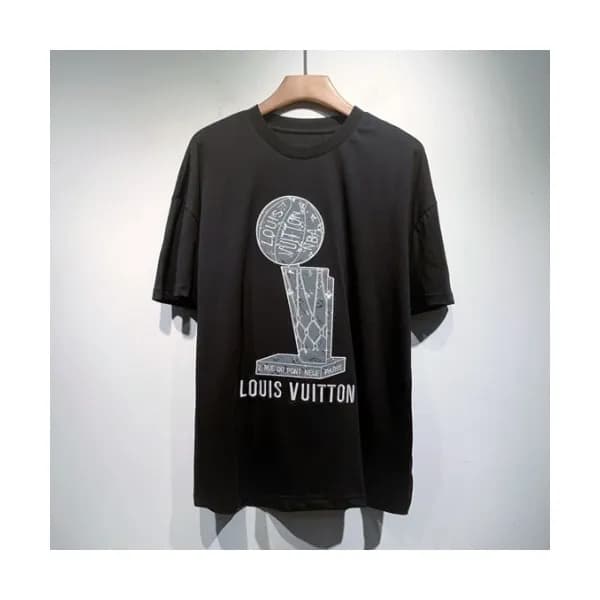 Louis vuitton Mm/Wm Logo Short Sleeved Tshirts Bl… - 1