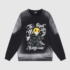BAD MONDAY Mm/Wm Logo Oversize Cotton Thirts Bla…