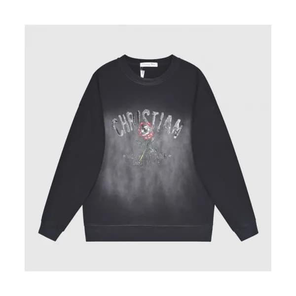 Dior Mm/Wm Logo Casual Cotton Tshirts Black - 디올 … - 1