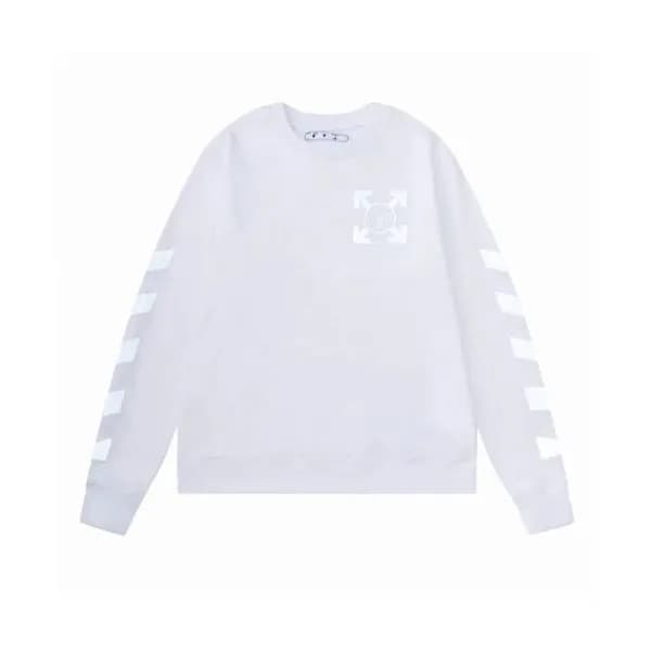 Off-white Mm/Wm Logo Cotton Oversize Hoodie White… - 1