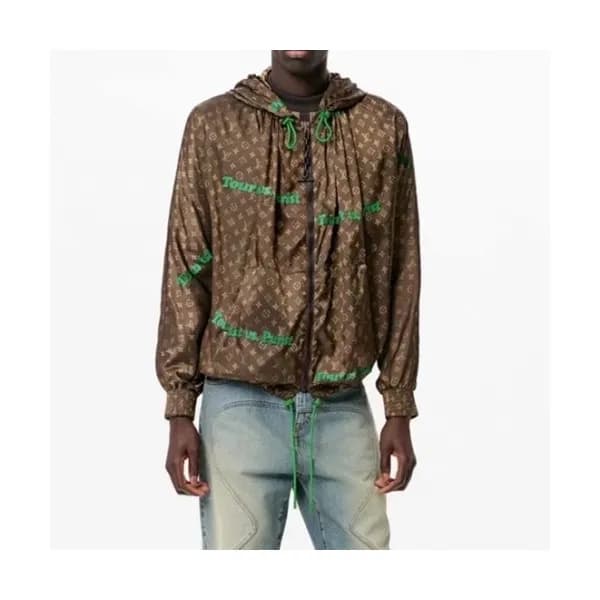 Balenciaga Mens Logo Casual Jackets Brown - 발렌시아가… - 1
