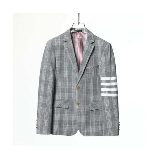 Thom Browne Mens Casual Cotton Suit Jackets Gray … - 1