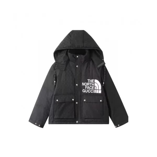Gucci Mm/Wm Logo Casual Duck Down Padding Black -… - 1