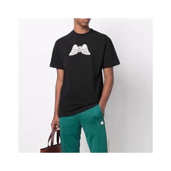 몽클레어 남/녀 크루넥 블랙 반팔티 - Unisex Black Short-sleeved T… - 1