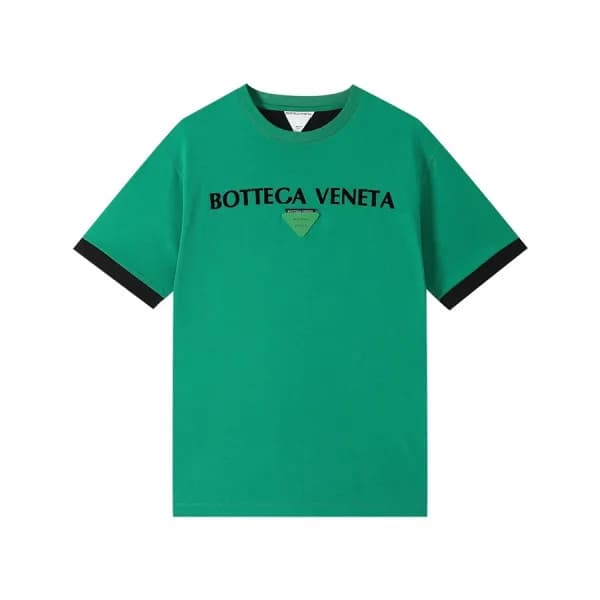 보테가 남성 크루넥 그린 반팔티 - Mens Green Tshirts - bot0252x - 1