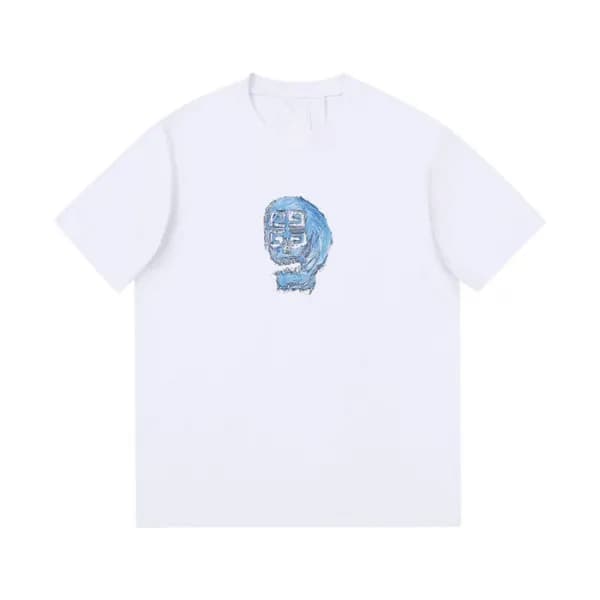 지방시 남성 크루넥 화이트 반팔티 - Mens White Tshirts - giv0641x - 1