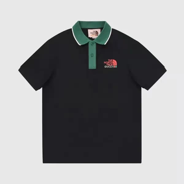 구찌 남성 블랙 폴로 반팔티 - Mens Black Tshirts - guc04835x - 1