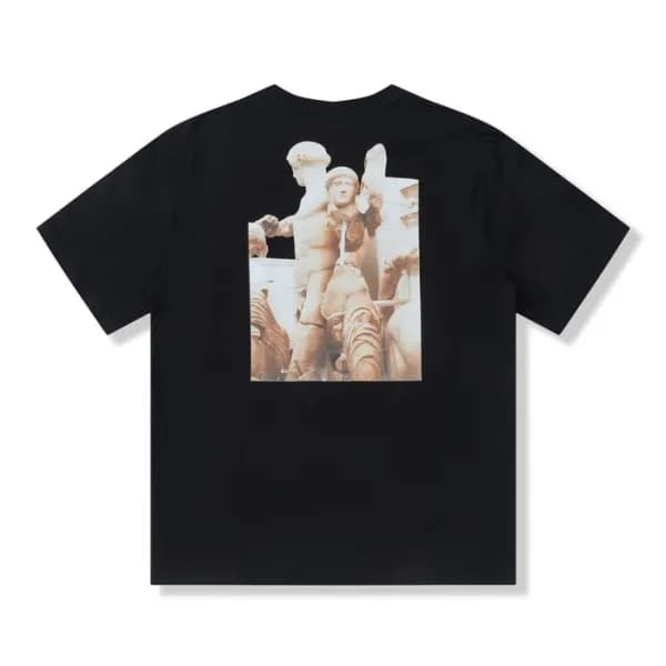 버버리 남성 블랙 크루넥 반팔티 - Mens Black Tshirts - Bur04348x - 1