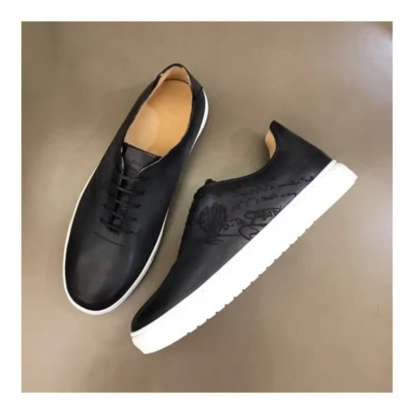 벨루티 남성 클래식 블랙 스니커즈 - Mens Black Sneakers - ber010… - 1