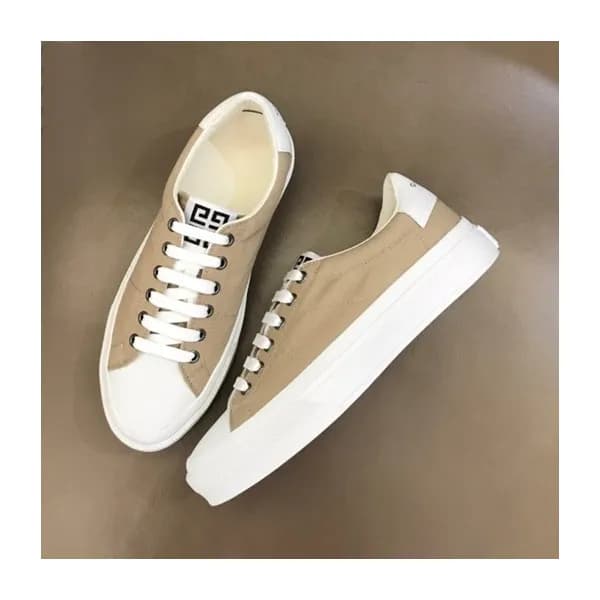 지방시 남성 클래식 베이지 스니커즈 - Mens Beige Sneakers - giv080… - 1