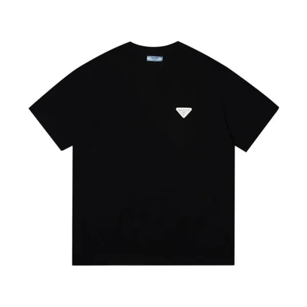 프라다 남성 크루넥 블랙 반팔티 - Mens Black Tshirts - Pra02806x - 1