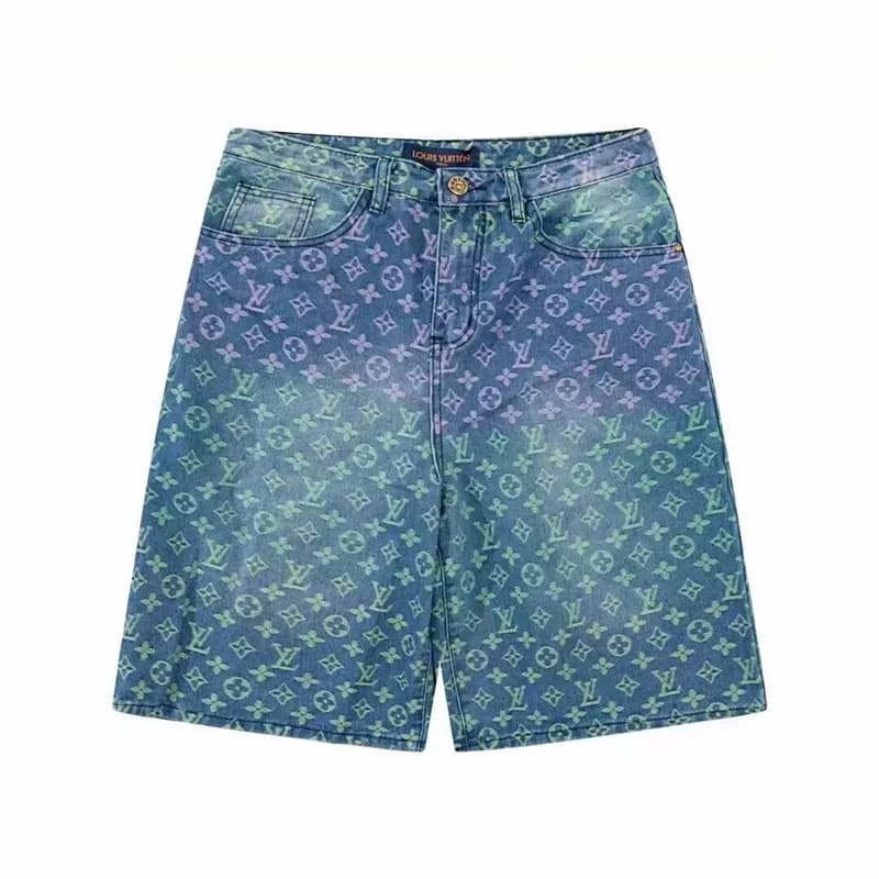 루이비통 남성 캐쥬얼 블루 반바지 - Louis vuitton Mens Blue Half-… - 1
