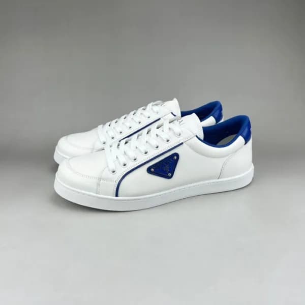 프라다 남성 클래식 화이트 스니커즈 - Prada Mens White Sneakers - … - 1