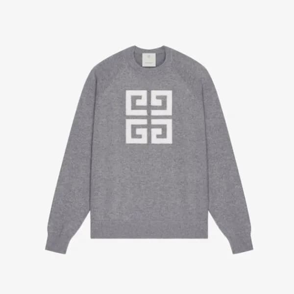 지방시 남성 모던 크루넥 그레이 니트 - Givenchy Mens Gray Knits - … - 1