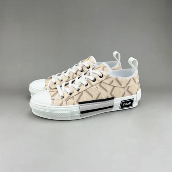 디올 남/녀 베이지 스니커즈 - Dior Unisex Beige Sneakers - di4… - 1