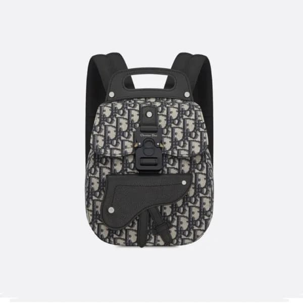 디올 남성 오블리크 블랙 백팩 - Dior Mens Black Back Pack - di7… - 1