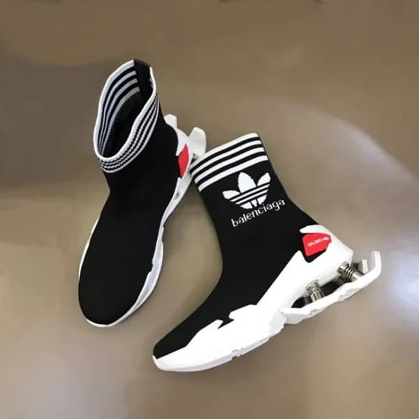 발렌시아가 남성 블랙 하이탑 스니커즈 - Balenciaga Mens Black Sneak… - 1