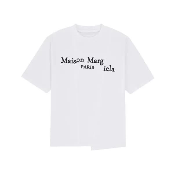 메종마르지엘라 남/녀 크루넥 화이트 반팔티 - Maison Margiela Unisex W… - 1