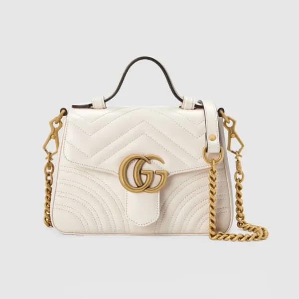 구찌 여성 화이트 마몬트백 - Gucci Womens White Marmont Bag - … - 1