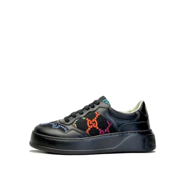 구찌 남/녀 블랙 스니커즈 - Gucci Unisex Black Sneakers- gu56… - 1