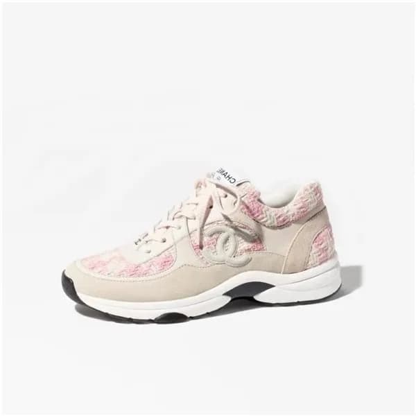 샤넬 여성 핑크 CC 스니커즈 - Chanel Womens Pink Sneakers - c… - 1