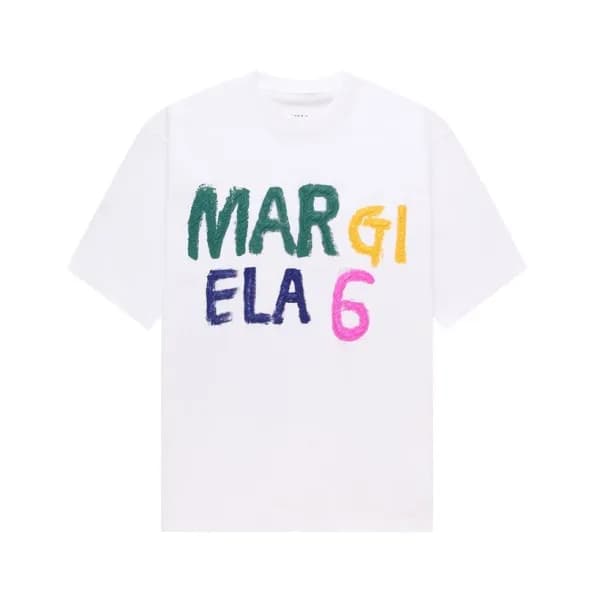 메종마르지엘라 남/녀 크루넥 화이트 반팔티 - Maison Margiela Unisex W… - 1