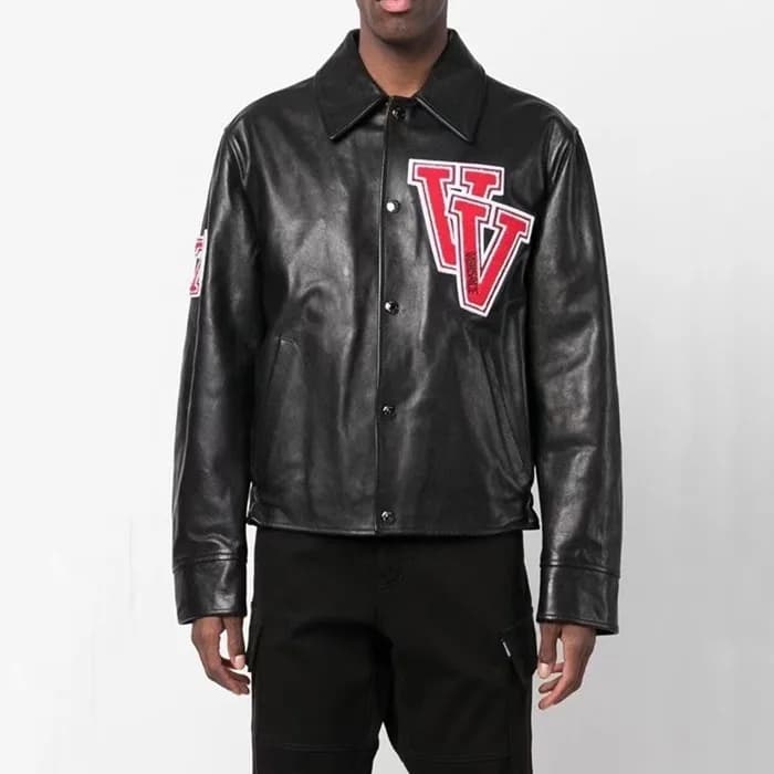 베르사체 남성 캐쥬얼 가죽 자켓 - Versace Mens Black Jackets - v… - 1