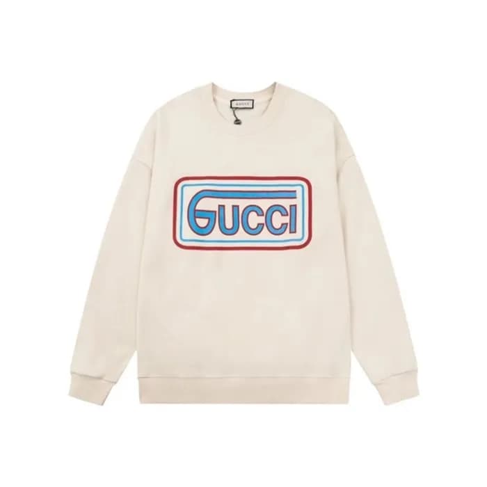 구찌 남성 베이직 아이보리 맨투맨 - Gucci Mens Ivory Tshirts - gu… - 1