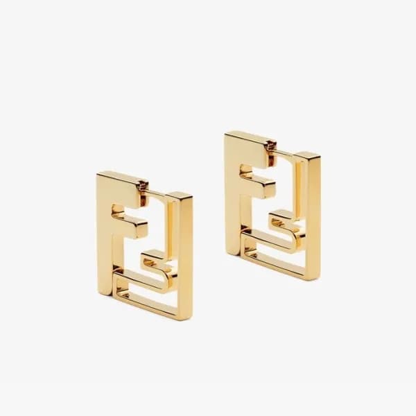 펜디 여성 옐로우 골드 이어링 - Fendi Womens Yellow-gold Earrin… - 1