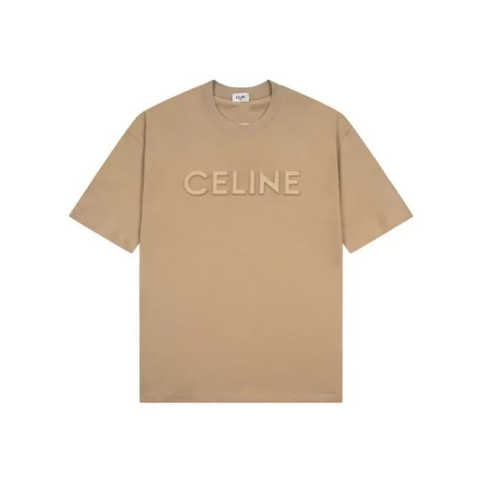 셀린느 남성 카멜 티셔츠 - Celine Mens Camel Tshirts - cec14x - 1