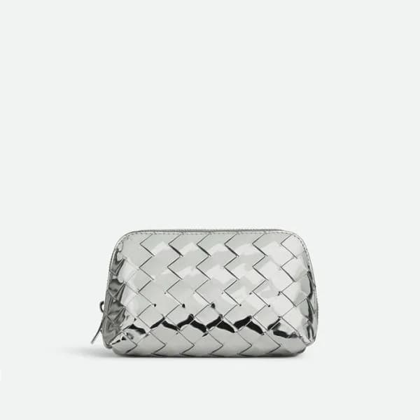보테가 베네타 여성 실버 파우치 - Bottega Veneta Womens Silver P… - 1